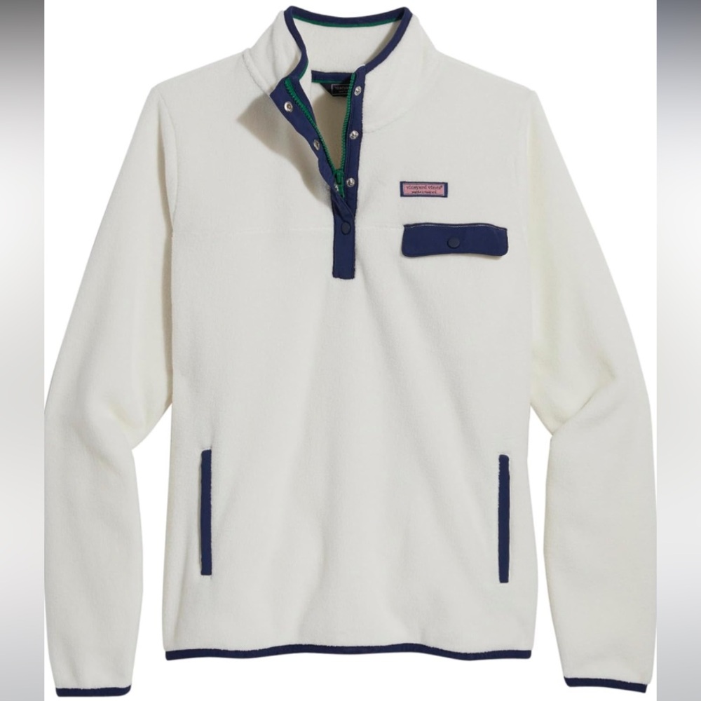 NWOT Vineyard Vines Women’s Harbor Fleece Quarter Snap